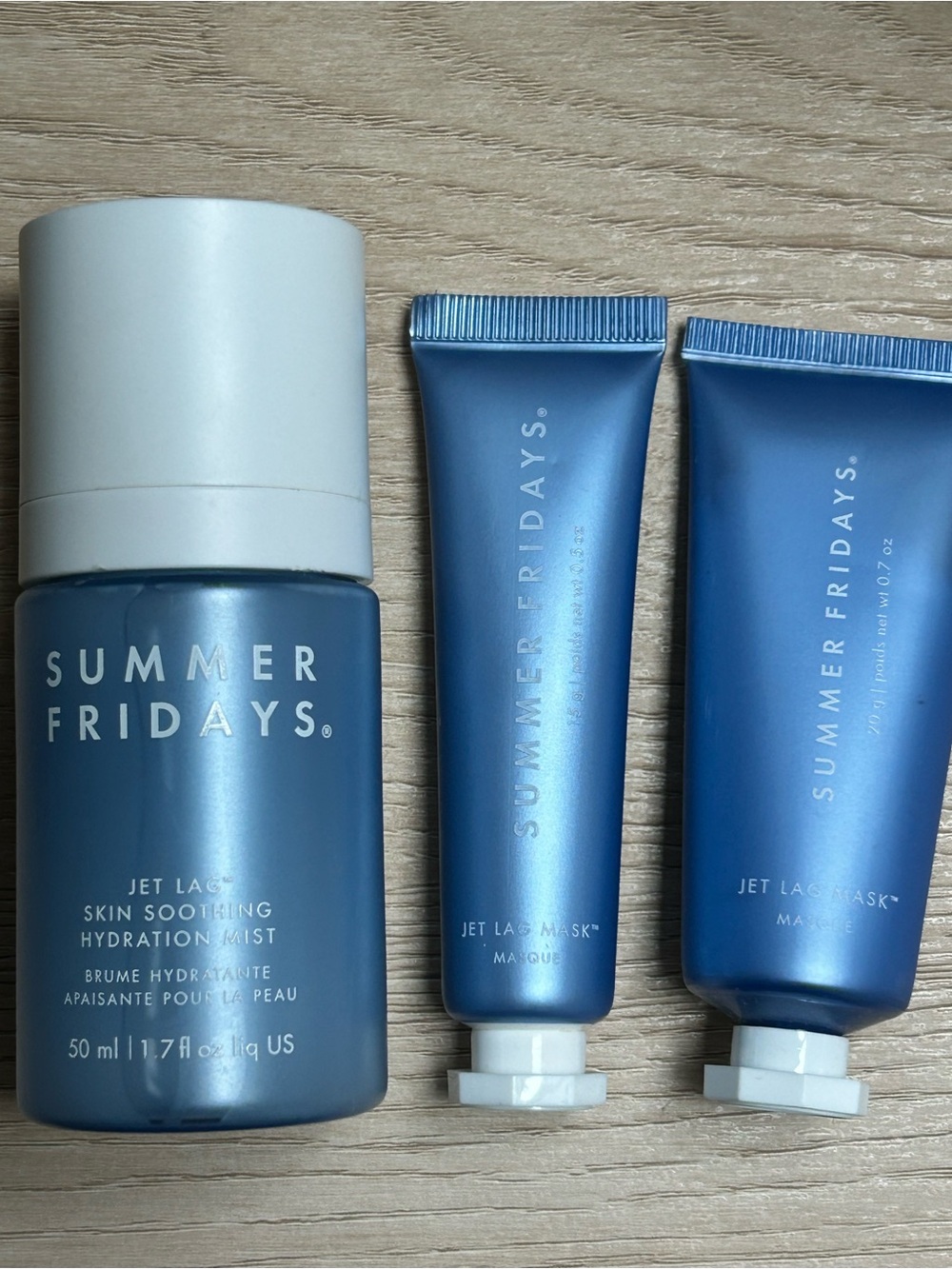 Summer Fridays Jet Lag Hydration Trio - Spray & Masks
